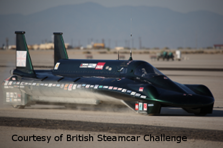 Steamcar in motion!