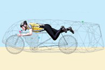 Graeme Obree's speed record bicycle